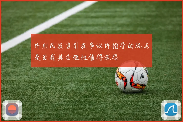 许利民发言引发争议许指导的观点是否有其合理性值得深思